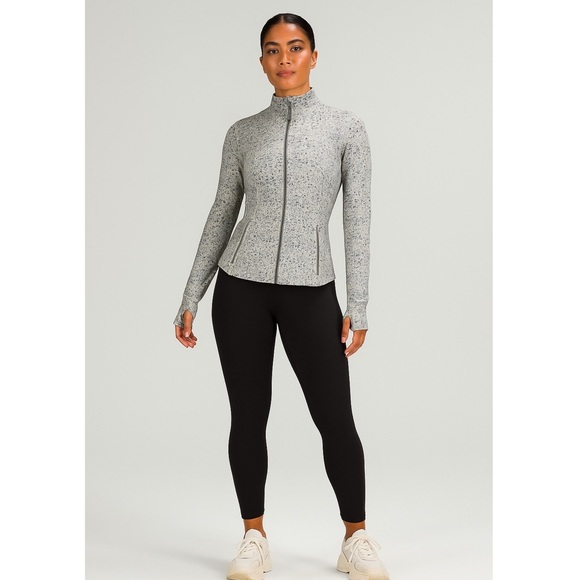 Lululemon Forme II Jacket Petit Fleur Silver Spoon Size 6 - Picture 1 of 9